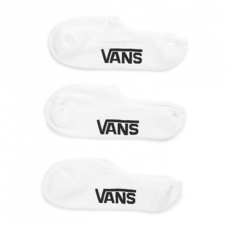 Meia Vans Class Super No Show Pk3 36-40 Branco